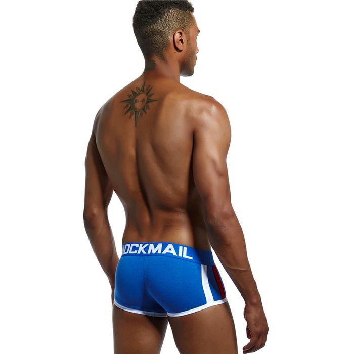 Męskie bawełniane bokserki z wkładką powiększającą Push Up - L