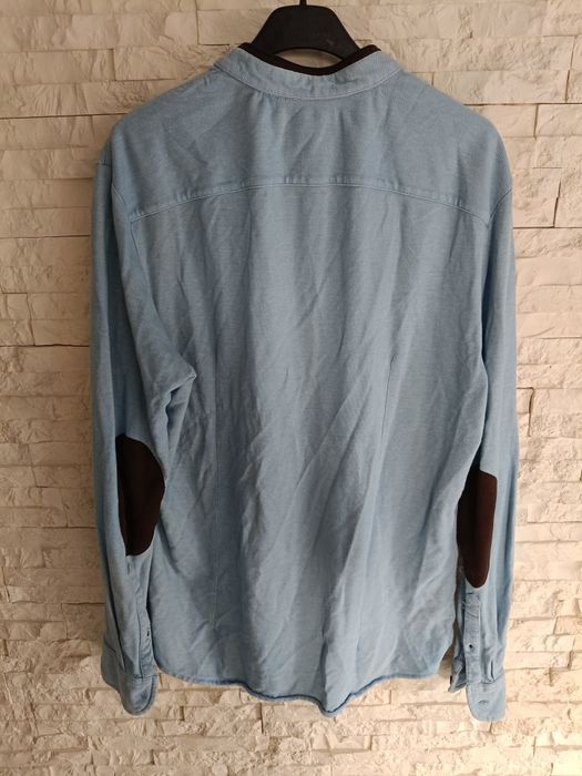 Błękitna koszula męska Reserved slim fit długi rękaw stan jak na zdjęc