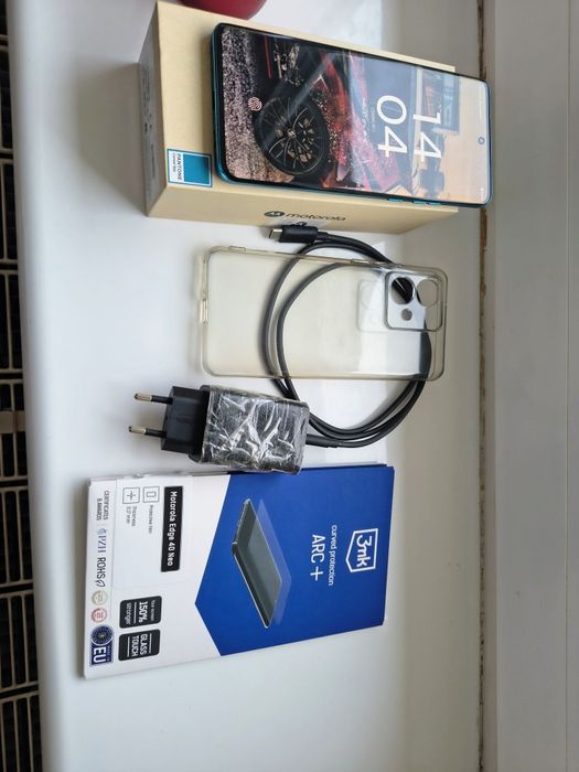 Motorola egde 40 neo super stan folia tył, szkło na obiektywach