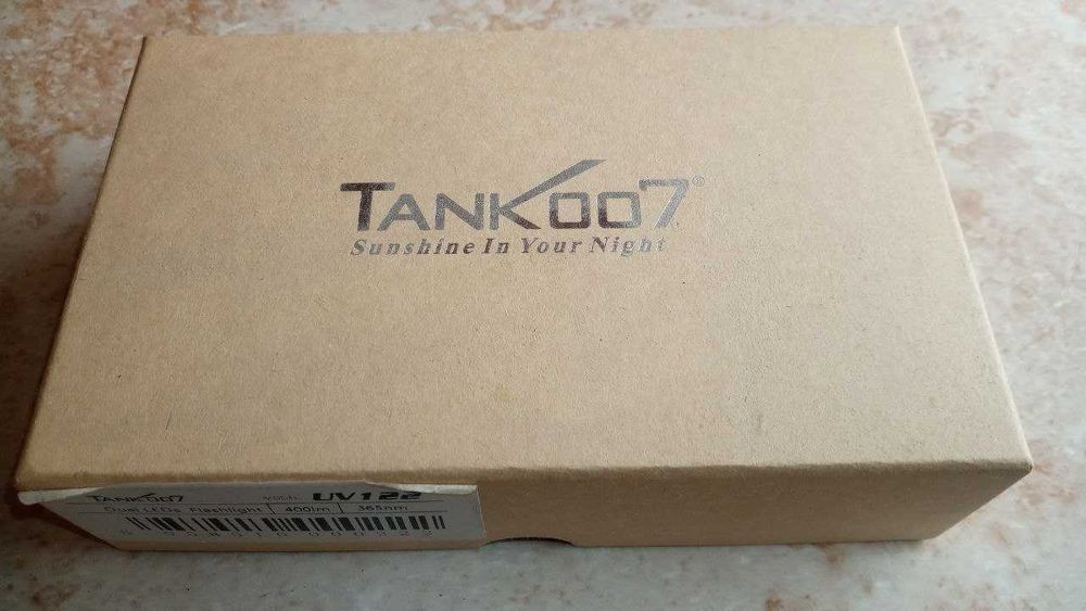 NOVO Tankoo7 Lanterna com luz branca e luz negra UV com USB