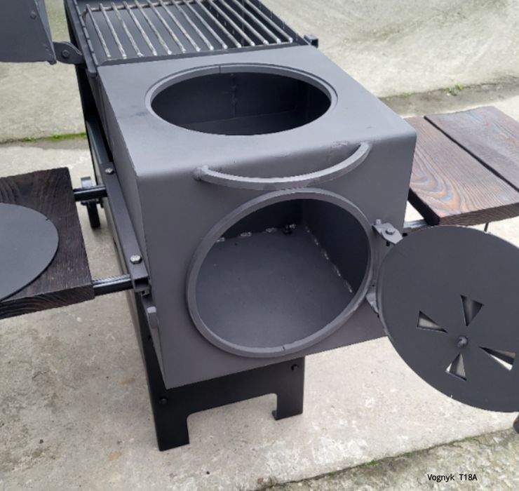 4мм! ПОДВІЙНЕ УСИЛЕННЯ! Від Заводу! Мангал Барбекю Коптильня с Печкой