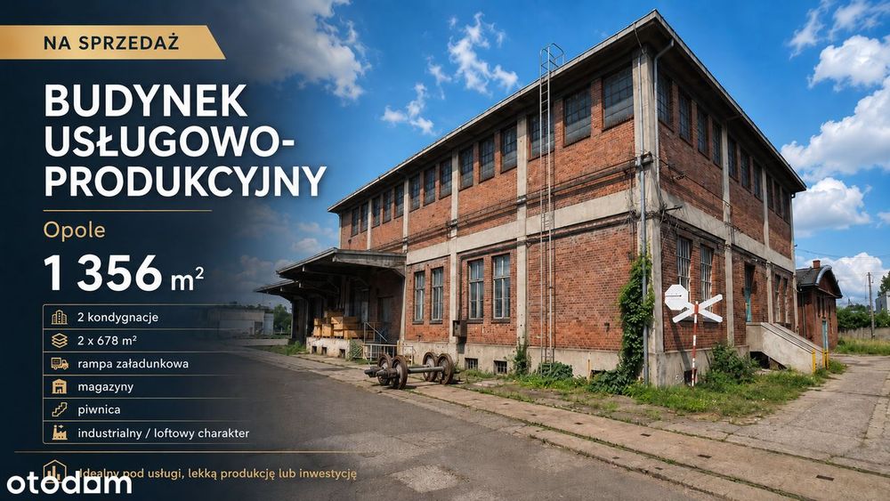 Budynek usługowo-produkcyjny 1 356 m² | rampa | Opole