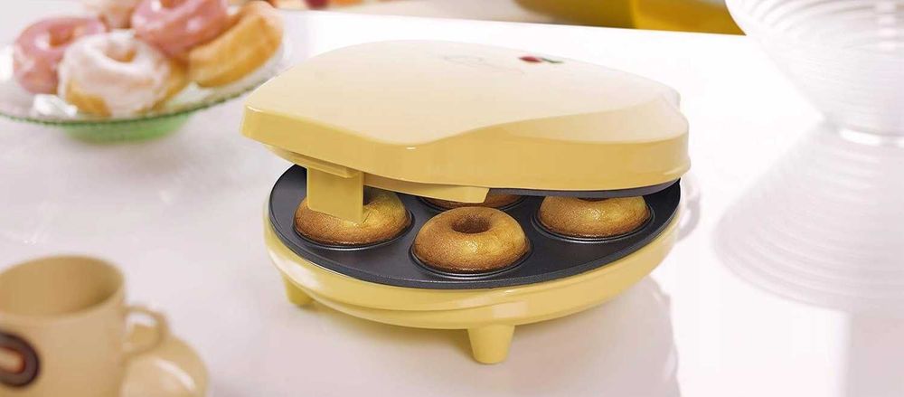 Opiekacz DONUT MAKER Bestron Sweet Dreams żółty/złoty 700 W