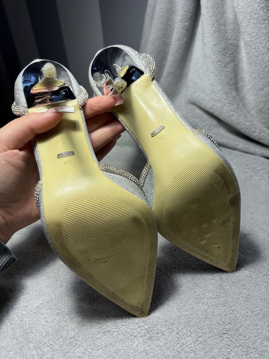 Srebrne szpilki DeeZee