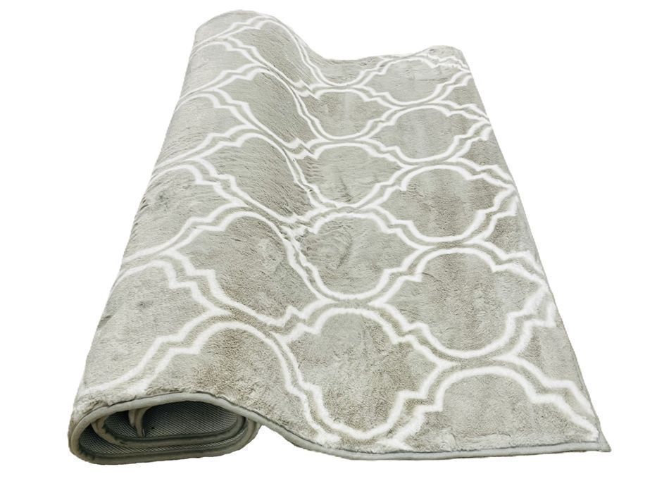 Szary Dywan 120x160 cm Heaven Design. miękki i miły w dotyku, wzór