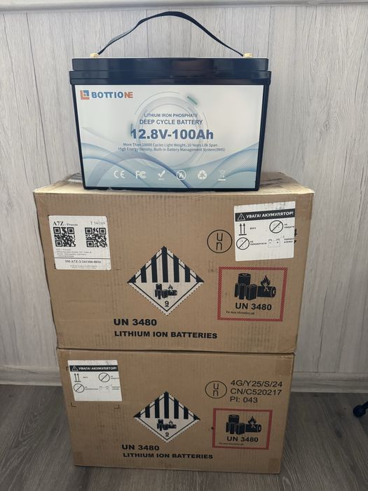 НАЛИЧИЕ Днепр Акумулятор Bottione LiFePO4 12.8V/100AH (1280W*h)