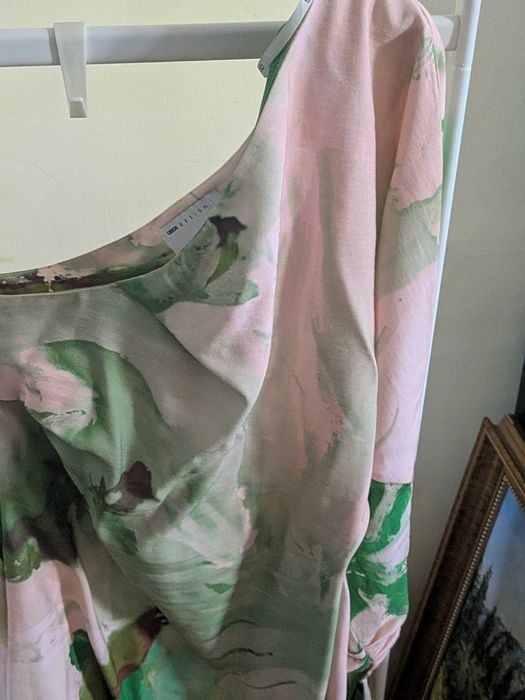 Osos design sukienka na jedno ramię wiskoza 36