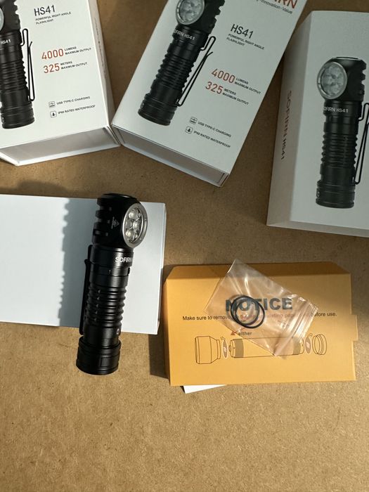 Налобний ліхтар Sofirn HS41 з АКБ 21700 usb type-c QC2.0