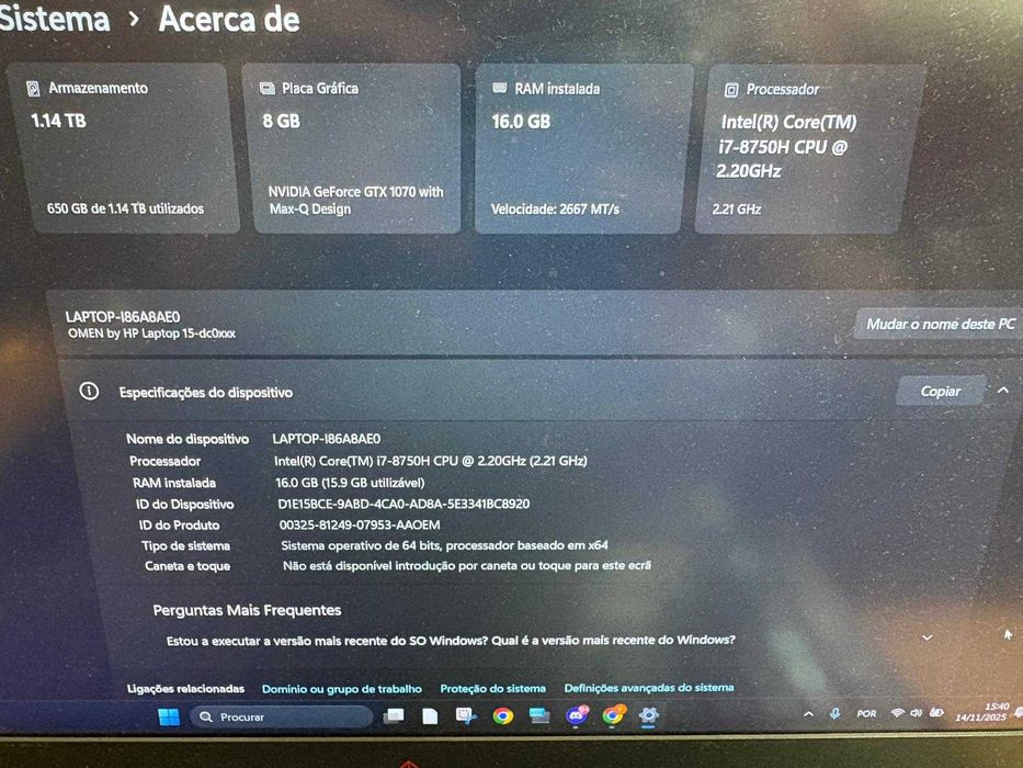 HP OMEN 15 Laptop