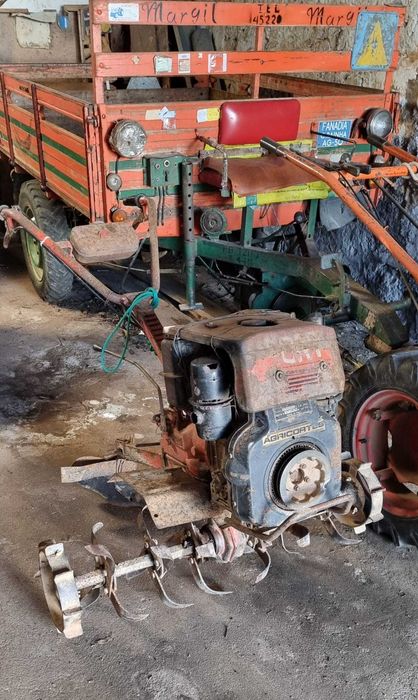 Tractor, reboque, fresa e motocultivador