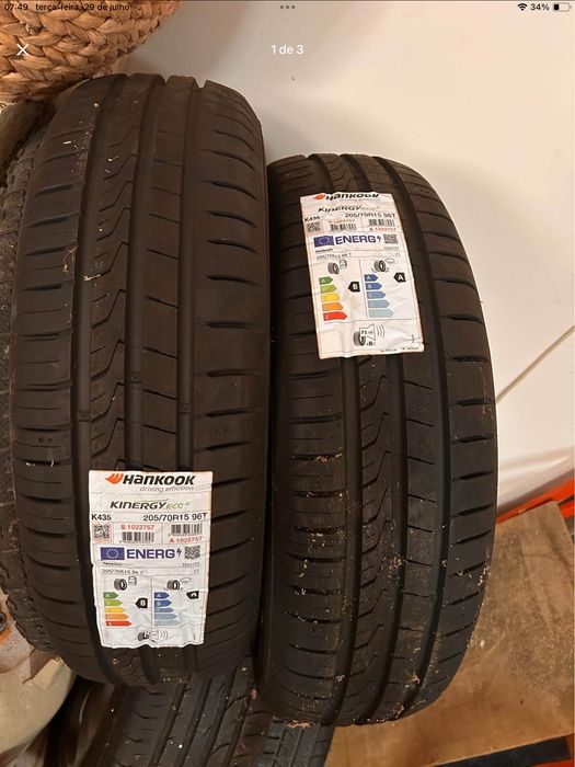 2 Pneus Hankook NOVOS 205/70R15 96T (par)
