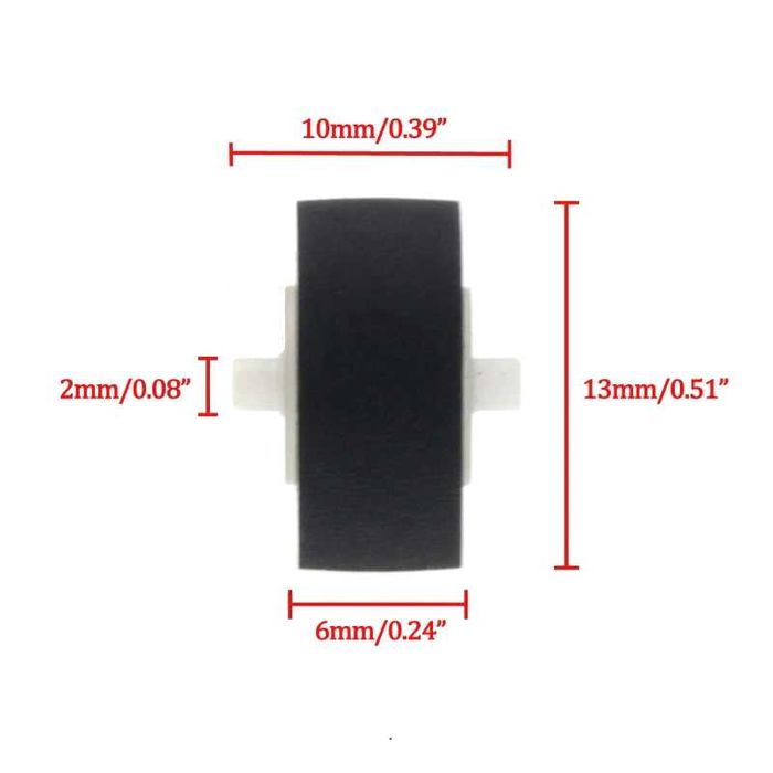 Комплект из 4-х прижимных роликов для магнитофонов Technics Panasonic