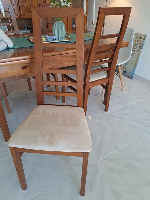 Cadeiras jantar madeira