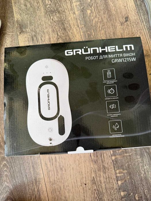 Пылесос оконный Grunhelm GRW121SW