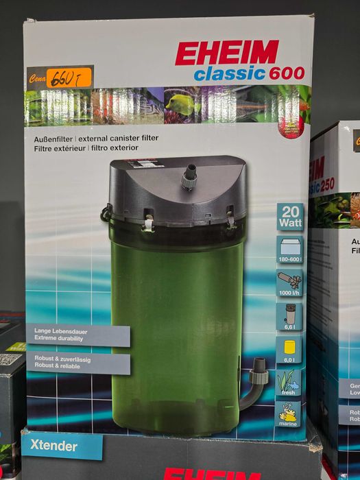 EHEIM Classic 600 - Filtr zewnętrzny do akwarium 180-600l