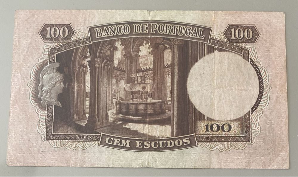 Nota 100$00 Escudos Ch.6 Pedro Nunes 24/10/1950