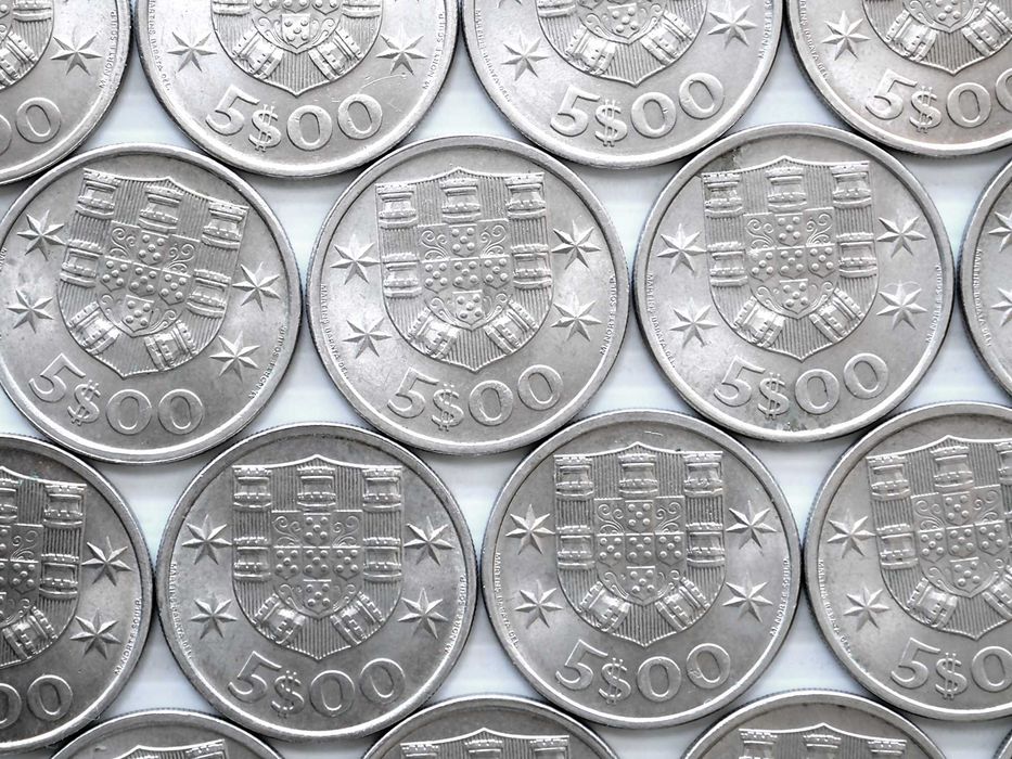 Lote de 16 Moedas 5 Escudos 1973