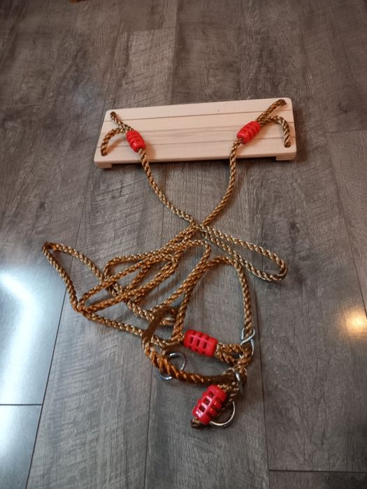 Drewniana huśtawka, Huśtawka ogrodowa do 150kg, Dla dzieci