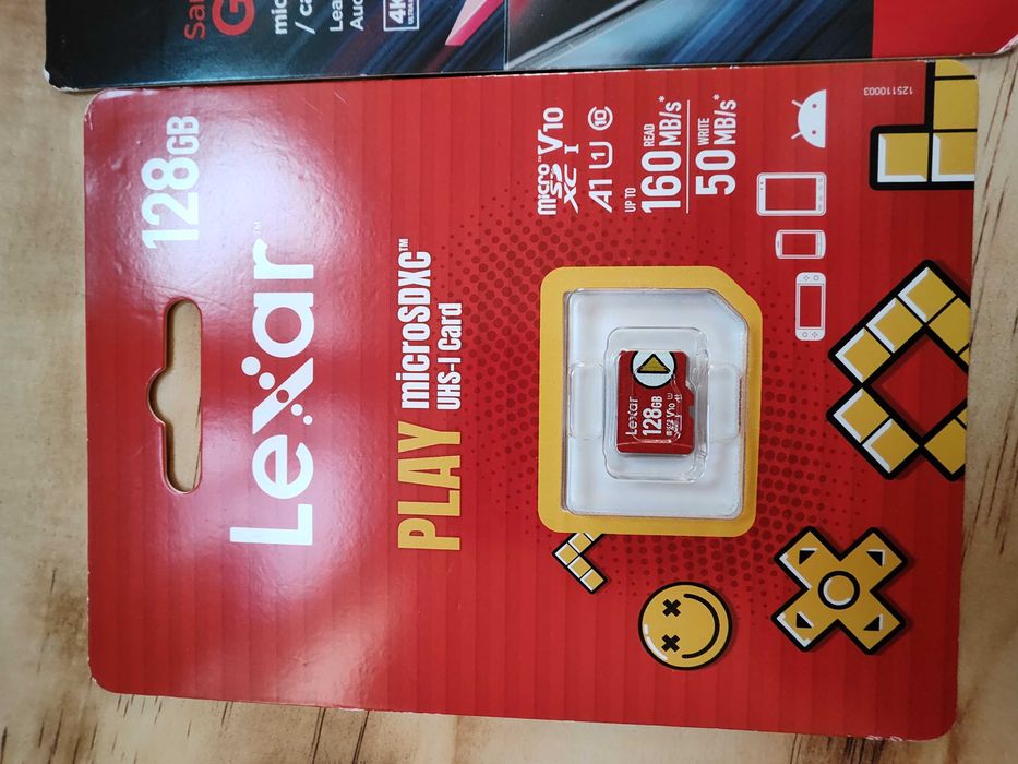Karta pamięci Sandisk Gameplay MicroSDXC 512GB +Karta Lexar Play 128GB