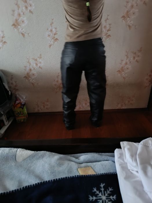 Штани ,кожаные штаны,натуральна шкіра на зріст 165см