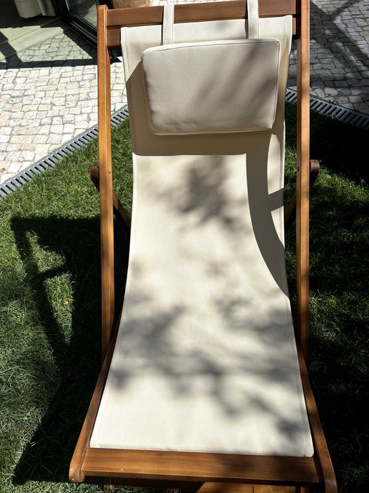 Conjunto de 2 espreguiçadeiras de jardim em madeira - Set of 2 wooden garden loungers