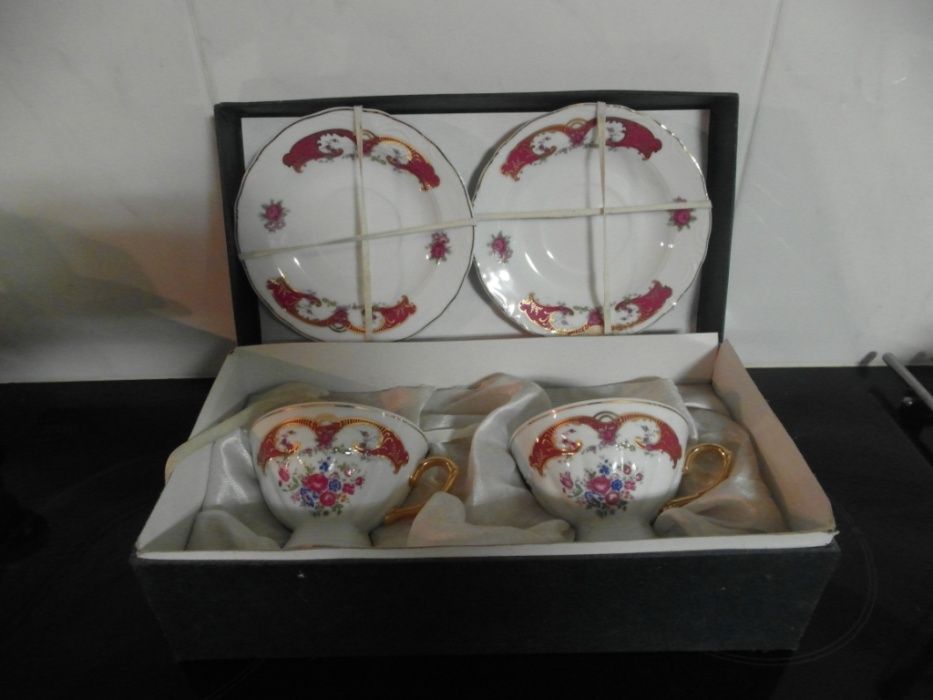 Chávenas decorativas, louça fina, bonitas para oferta