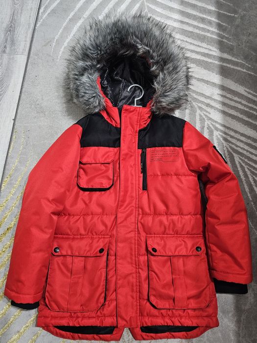 Kurtka 4f 128 zimowa czerwona
