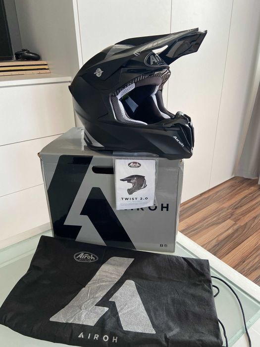 Kask AIROH Twist 2.0 Black Matt MX (cross,quad,enduro,mtb) GWARANCJA