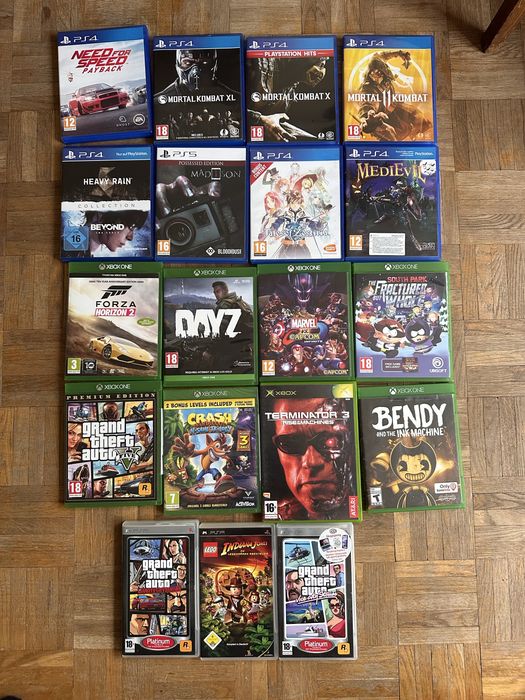 Sprzedam gry xbox one, psp, playstation 4/5 ps5 gta madison