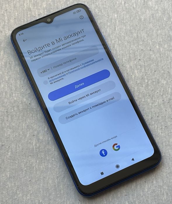 Redmi 9c, 2/32, android 10, NFC