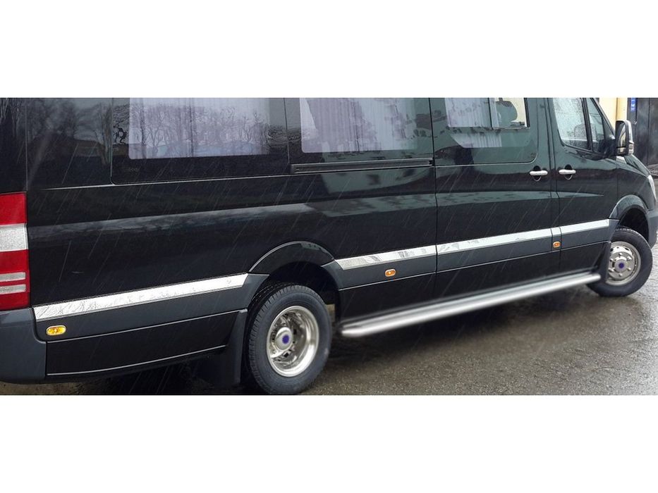 Mercedes Sprinter W906 2006-2018 Молдинги на двері нерж ExtraLong
