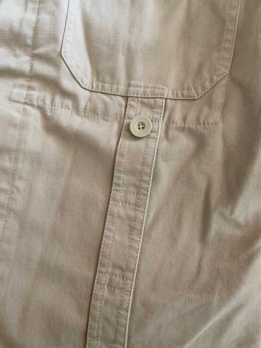 John Rocha M koszula gruba overshirt L kurtka lee beżowa military