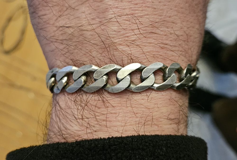 Srebrna bransoletka 925. 32 gramy