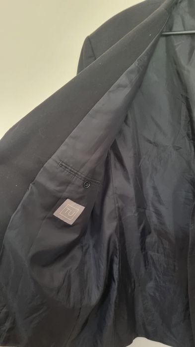 Elegancka czarna marynarka męska tu uk 46r eu 56