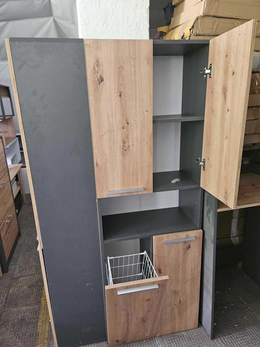 Meble łazienkowe antracyt artisan