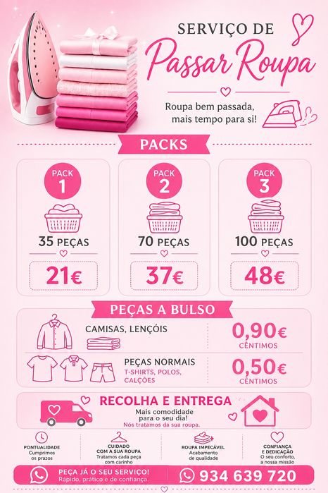 Passar a ferro com recolha