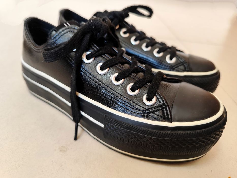 Sapatilhas pretas para Mulher sola plataforma - Seaside (Tam. 36)