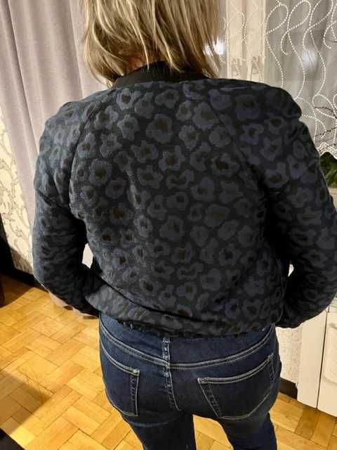 żakiet żakardowy ramoneska  Promod