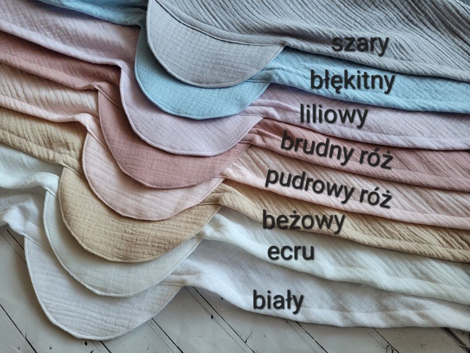 Chustka muslinowa brudny róż