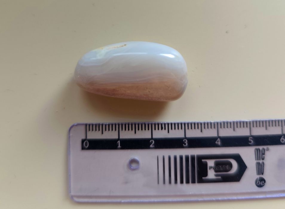 Agat biały polerowany