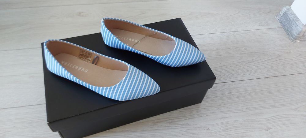 Baleriny w paski Wólczanka r.36