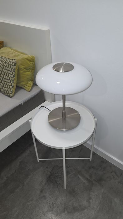 Par de Candeeiros de Mesa IKEA TÄLLBYN (Vidro Soprado / Niquelado)