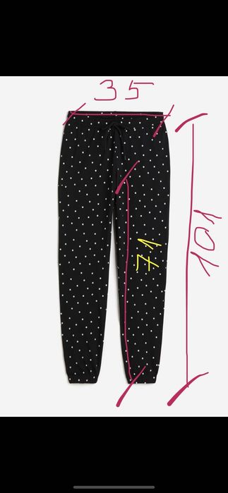 Жіночі штани піжама H&M XS одяг для сну бавовна