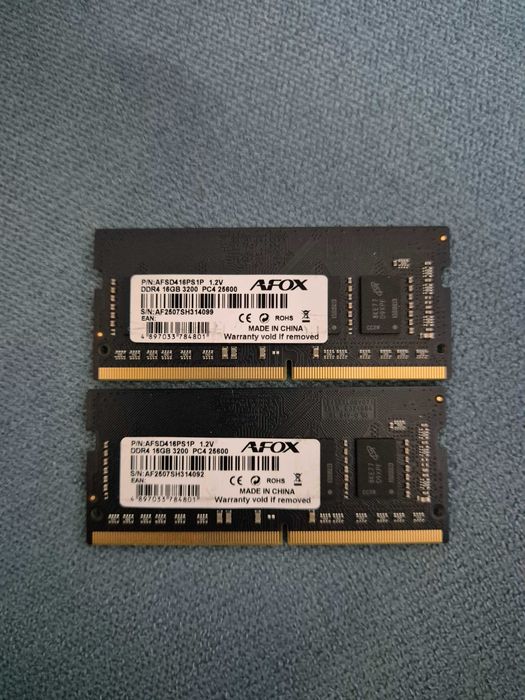 Pamięć RAM DDR4 32GB 3200mhz (2x16GB) so-dimm do laptopa