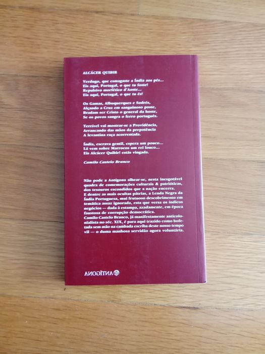 livro - A lenda negra da Índia  portuguesa