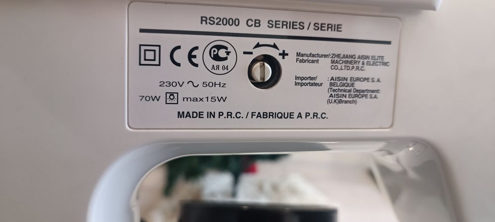 Швейная машинка тойота rs 2000