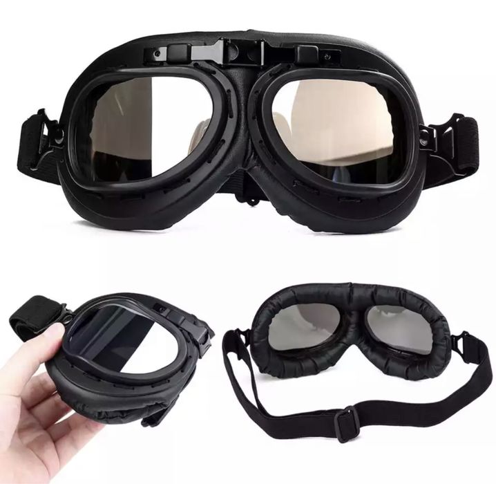Óculos aviador moto transparentes, escurecidos, espelhados e amarelos