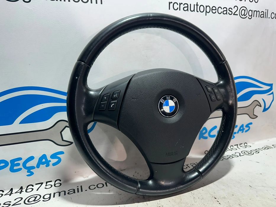 Volante Completo Pele Original Multifunções Comandos BMW Serie 1 3 X1