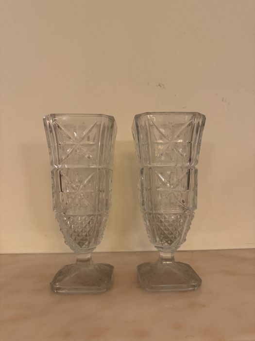 Conjunto de jarras em cristal