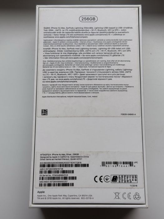 Iphone XS Max Silver